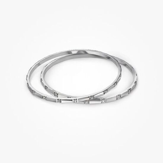 The Velvet Vault - Silver Bangles